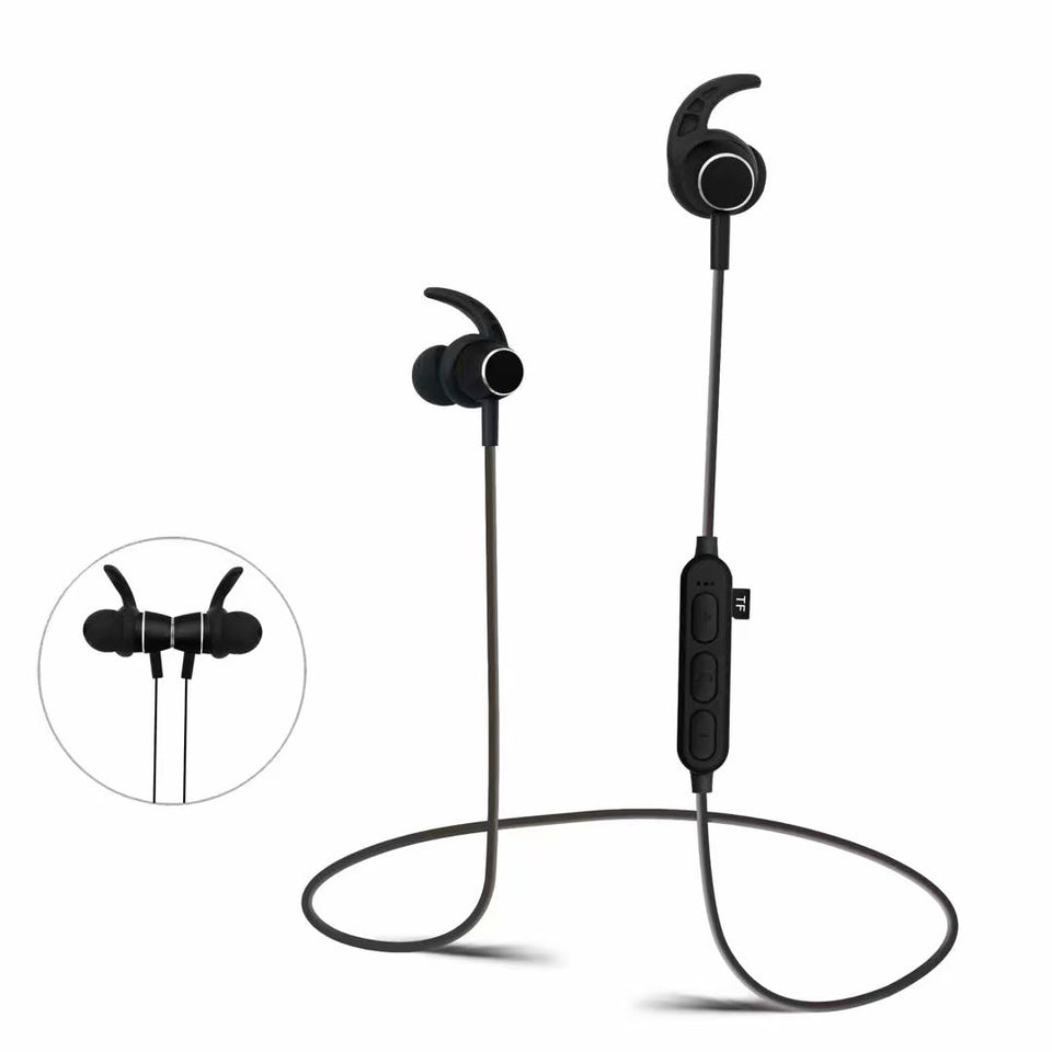 Universal Hands Free Stereo Wireless Bluetooth Headphone Stereo Bluetooth Headphone Magnetic FM Radio Walking Headset