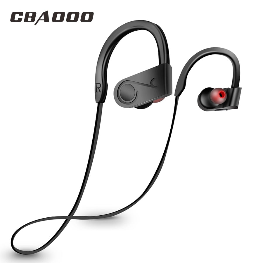 CBAOOO bluetooth earphone wireless bluetooth headphone Bass Stereo Sweatproof headphones Neckband Sports headphones with Microph