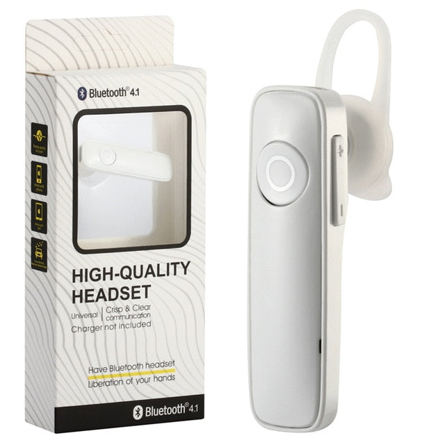 Business Small Bluetooth Headphone Wireless Earphone Headset With Microphone Retail Box Pack Black Business Bluetooth Headphone